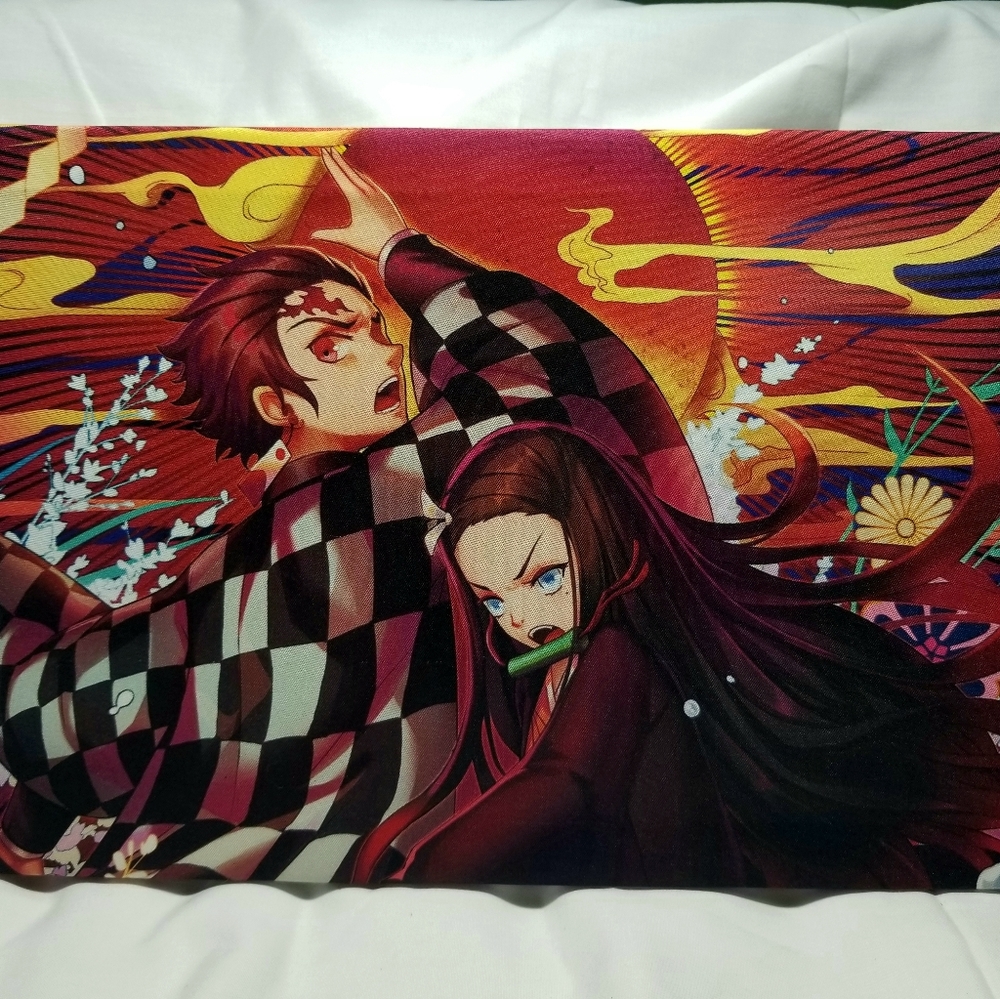 Demonslayer wall art 8x14 stretched canvas over wood frame